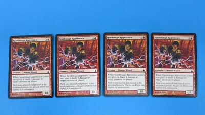 4x SPARKMAGE APPRENTICE  PLAYSET  RAVNICA MTG MAGIC THE GATHERING NM  / UNPLAYED