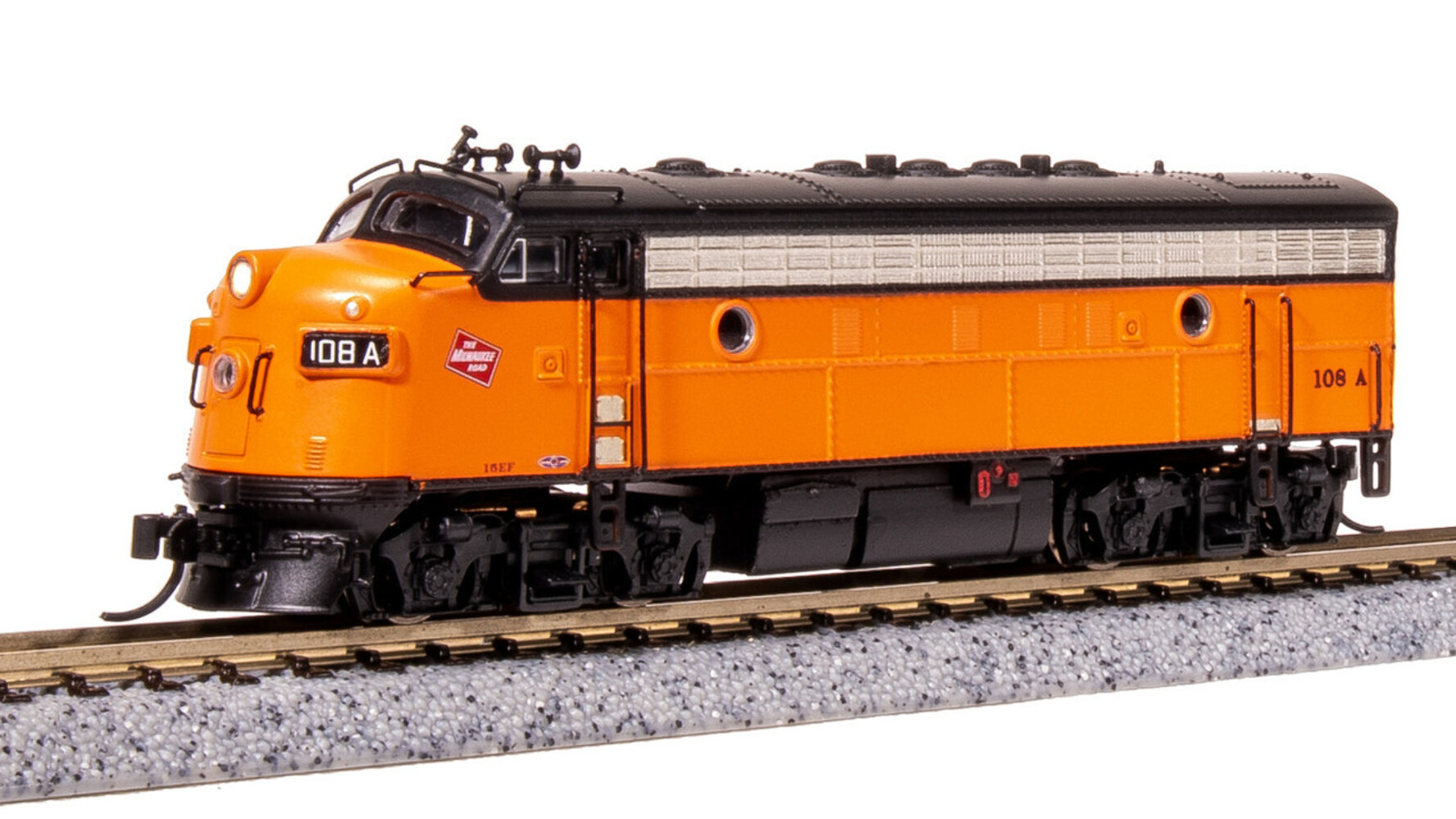 Broadway Limited 7755 N MILW EMD F7 AB Orange/Black Diesel