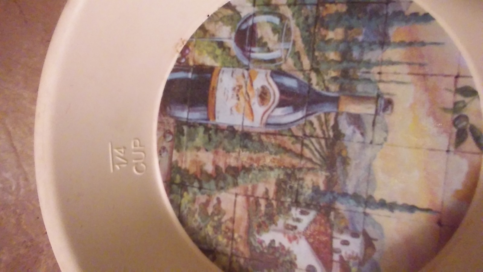 RANGE KLEEN 3in1 Spoon Rest Ladle 1/4measuring cup(Grape Vine/ Wine Garden)