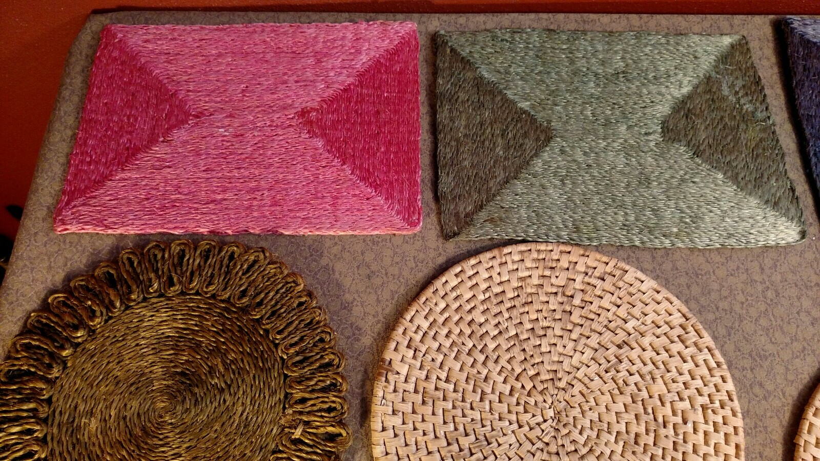 9 Vintage Hemp & Abaca Trivets Wicker Straw Hot Pads Pot Holders Woven Trivets