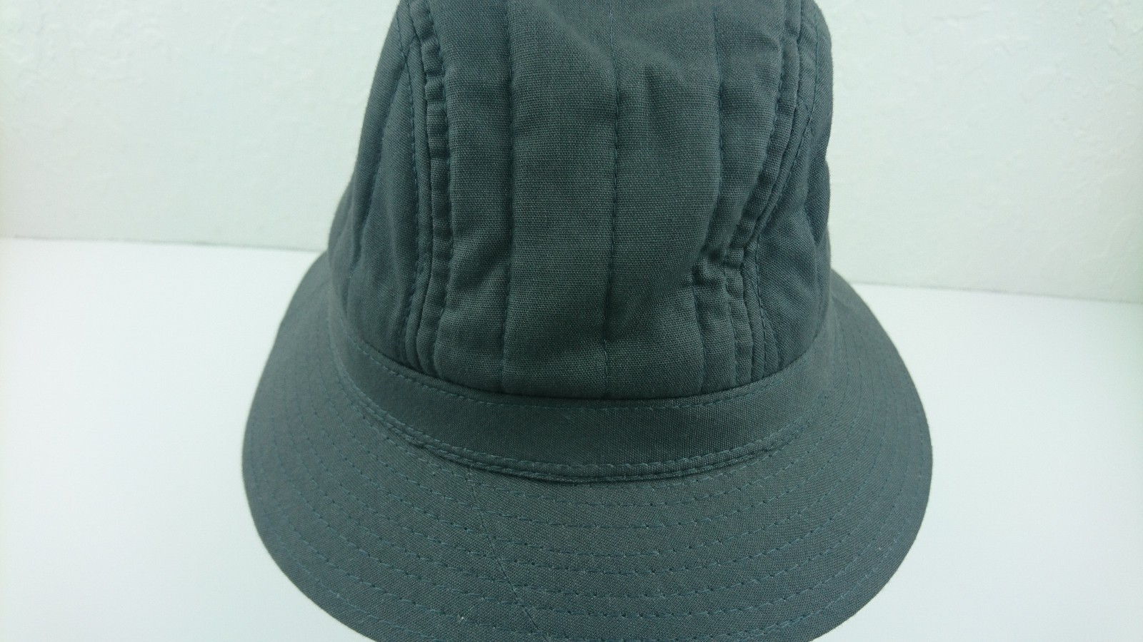 Dorfman Pacific Large L Charcoal Gray Fedora Hat Cotton Blend Mad Men