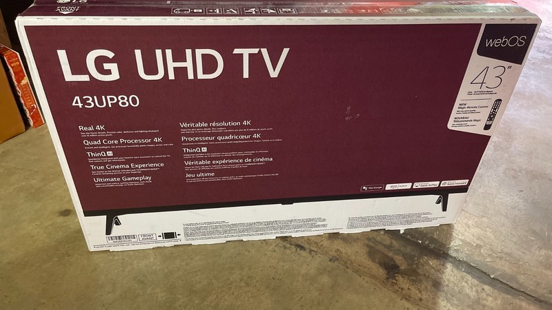 LG 43UP8000PUR 43" 4K UHD Smart TV – NEW/SEALED in