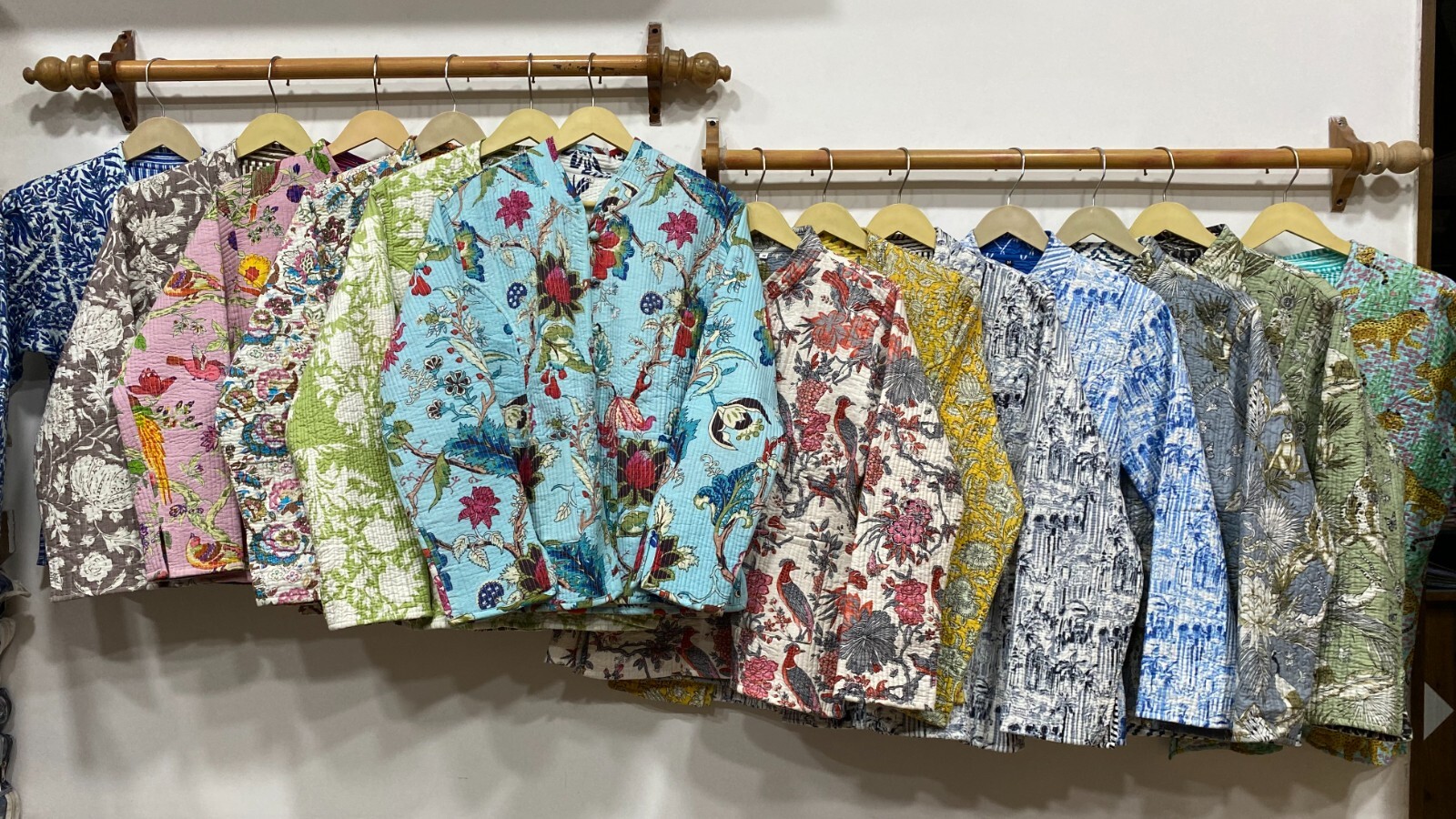 Pre-owned Handmade 10pc Cotton Quilted Jacket Assorted Short Reversible Jacket  Jacket In Multicolor