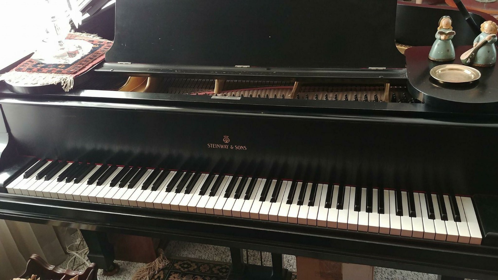RARE 1906 STEINWAY MODEL C SEMI CONCERT GRAND PIANO