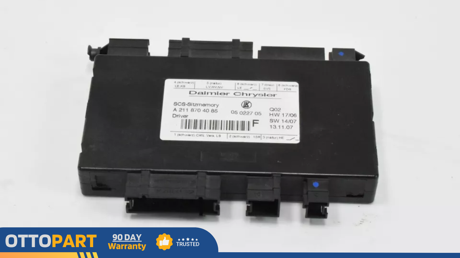 2007-09 Mercedes R350 R500 W251 Front Left Driver Seat Memory Control Module OEM
