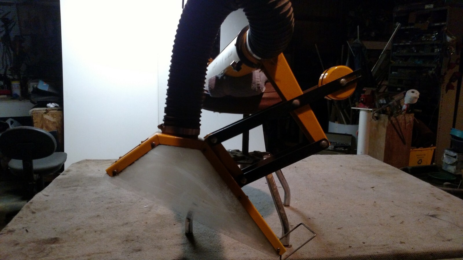 EXCALIBUR 4-Inch FLOATING SUSPENDED OVERARM Dust Collection Guard INV# 909-44