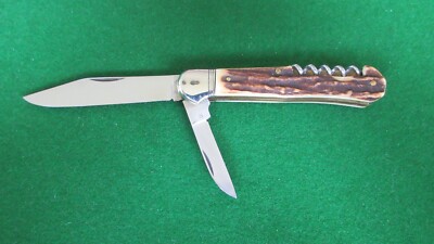RARE BONSA Solingen Germany STAG Pen Blade lock MINT !