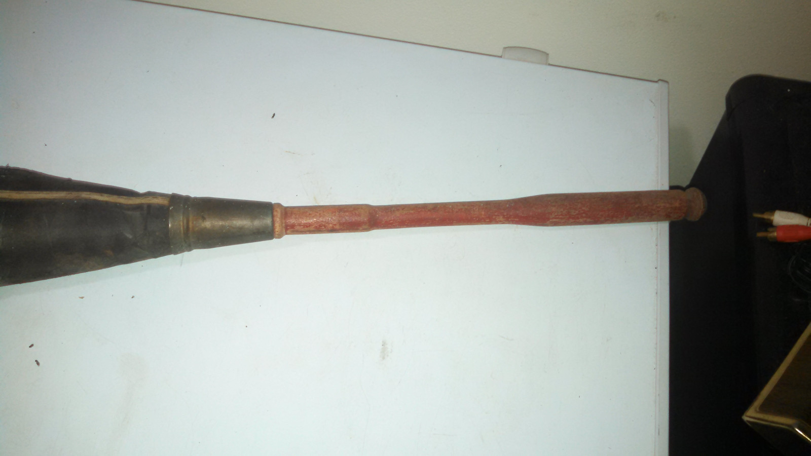 VTG  Feather Duster Wooden Handle  30”