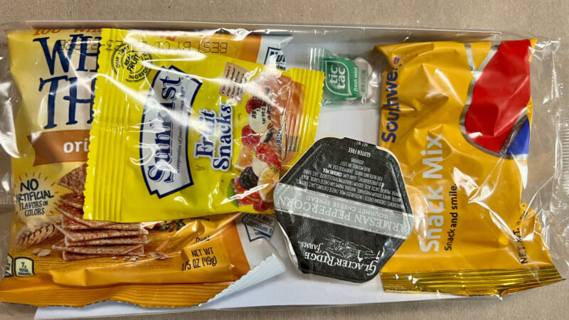 Southwest Airlines snack pack, NEW
