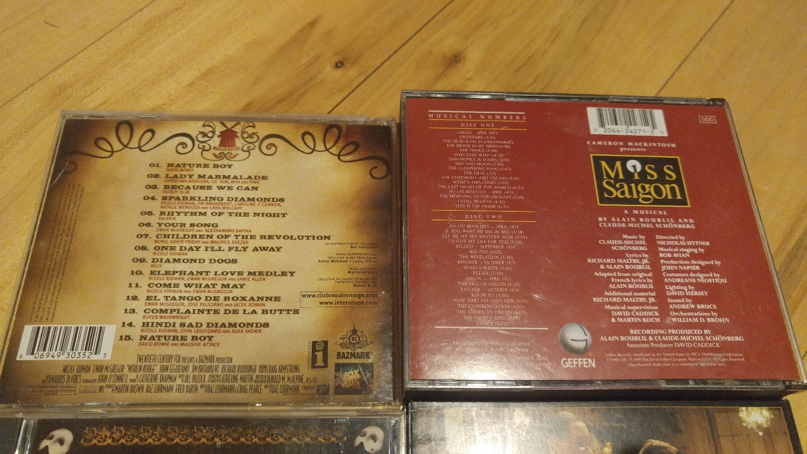 Moulin Rouge, Miss Saigon, Phantom of the Opera, De-Lovely - 5 Musical CD Set!