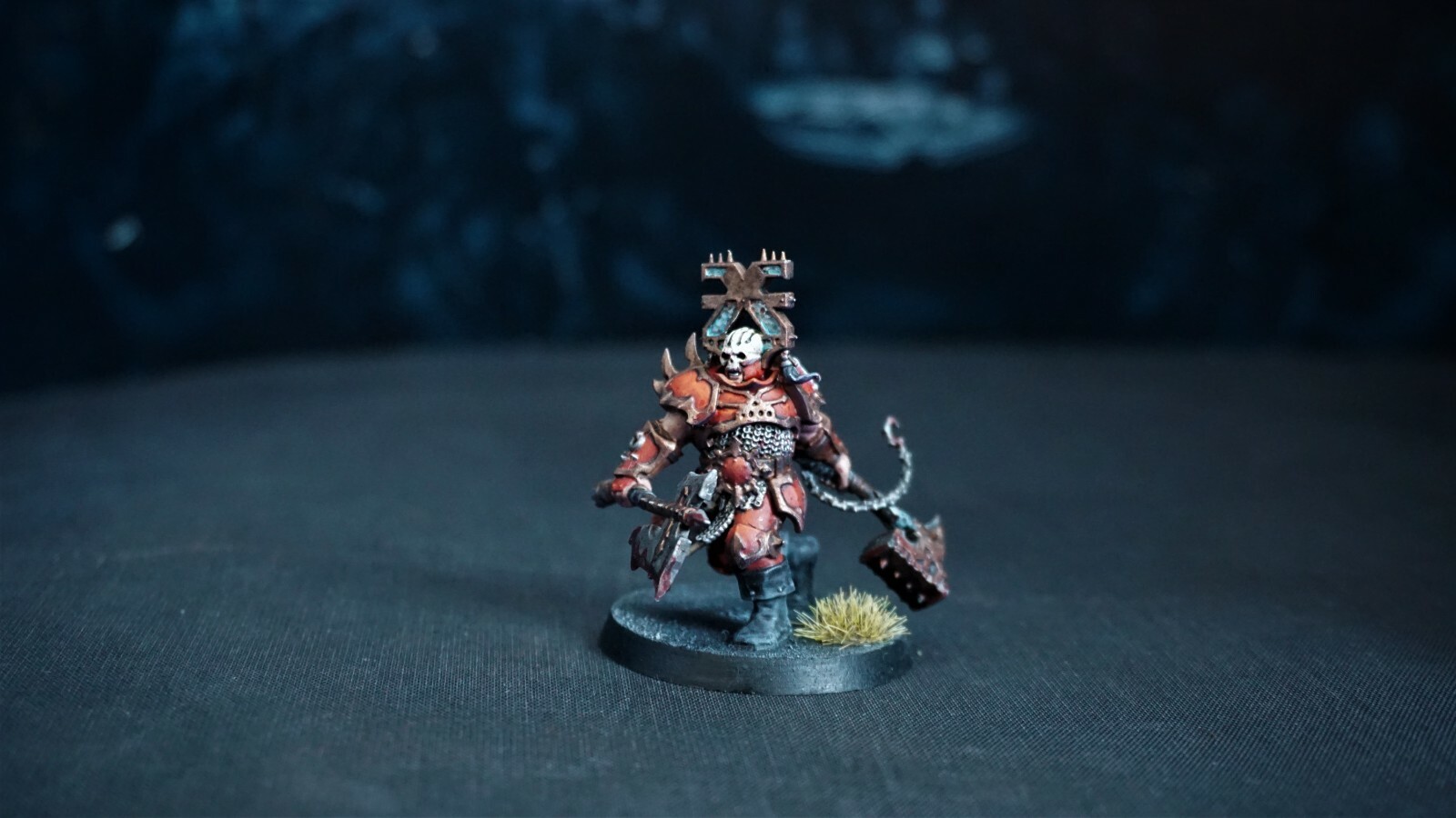 Aspiring Deathbringer with Goreaxe and Skullhammer painted