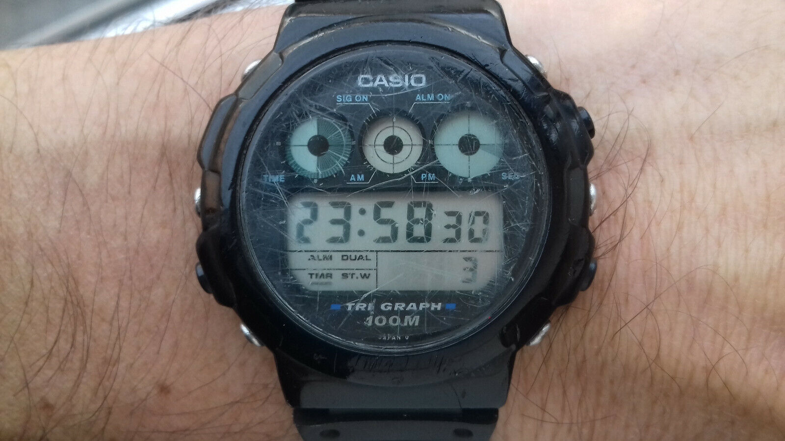 CASIO TGW-10 MODULE 827 TRI GRAPH WATCH VINTAGE JAPAN T CASIO TGW-10 MODULE 827 TRI GRAPH WATCH VINTAGE JAPAN T