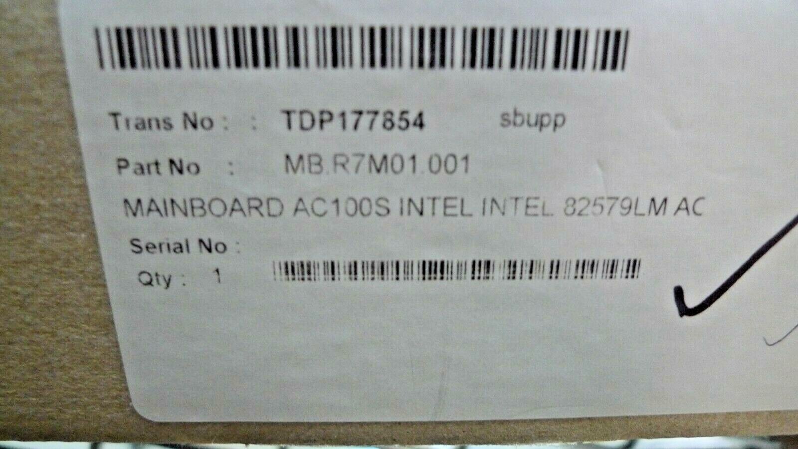 Acer AC100 Xeon Mainboard Intel 82579LM AC MB.R7M01.001