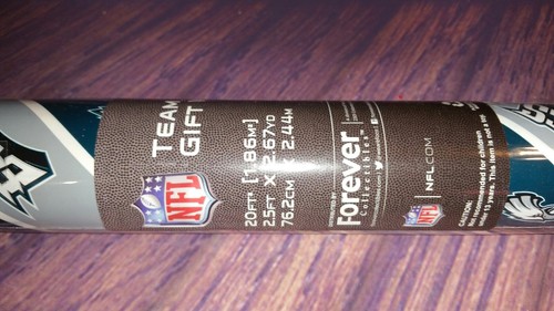 FOREVER COLLECTIBLES NFL PHILADELPHIA EAGLES TEAM GIFT WRAP 20 FT