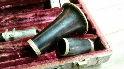 Vintage Strasser Made by SML Paris france Wooden Clarinet NICE case zottola