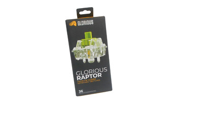 Glorious Raptor Clicky (36x) 5-Pin Mechanical Keyboard Switches - Clear/Green