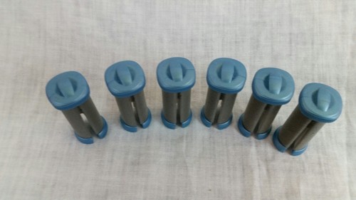 Conair Ion Shine Replacement Lot Of 6 Small Soft Velvety Rollers CHV261X Curlers