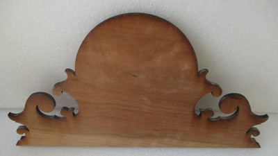 FEDERAL STYLE MIRROR CREST PEDIMENT NEW UNFINISHED MAPLE OR CHERRY YOUR CHOICE