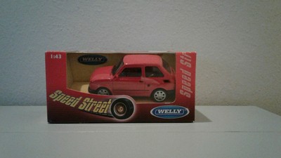 1:43 WELLY FIAT 126 SPEED STREET NO.WE44000-R IN SCATOLA