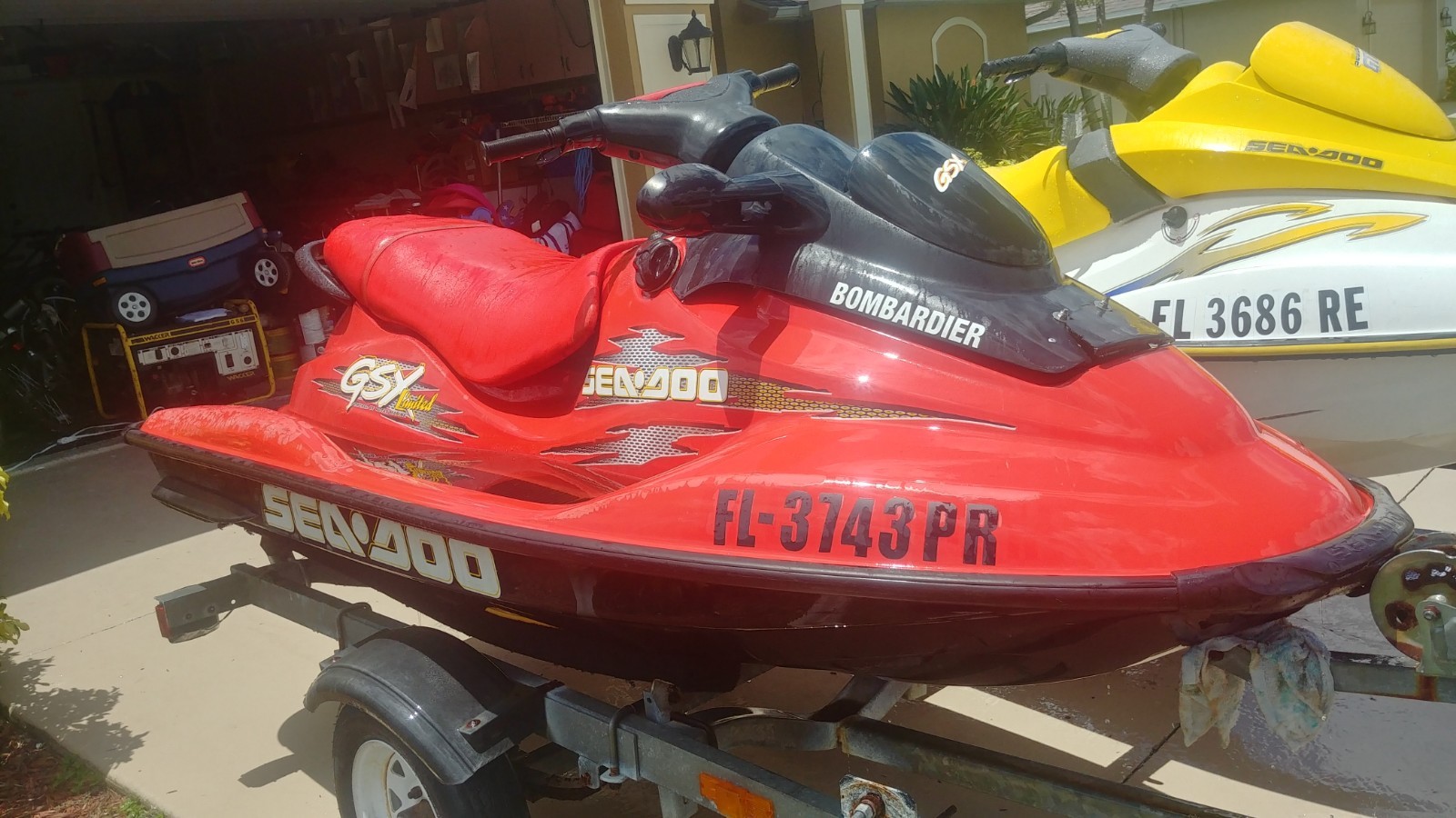1999 SEADOO GTS LIMITED 951 PERSONAL WATERCRAFT 65MPH PWC JET SKI WAVERUNNER