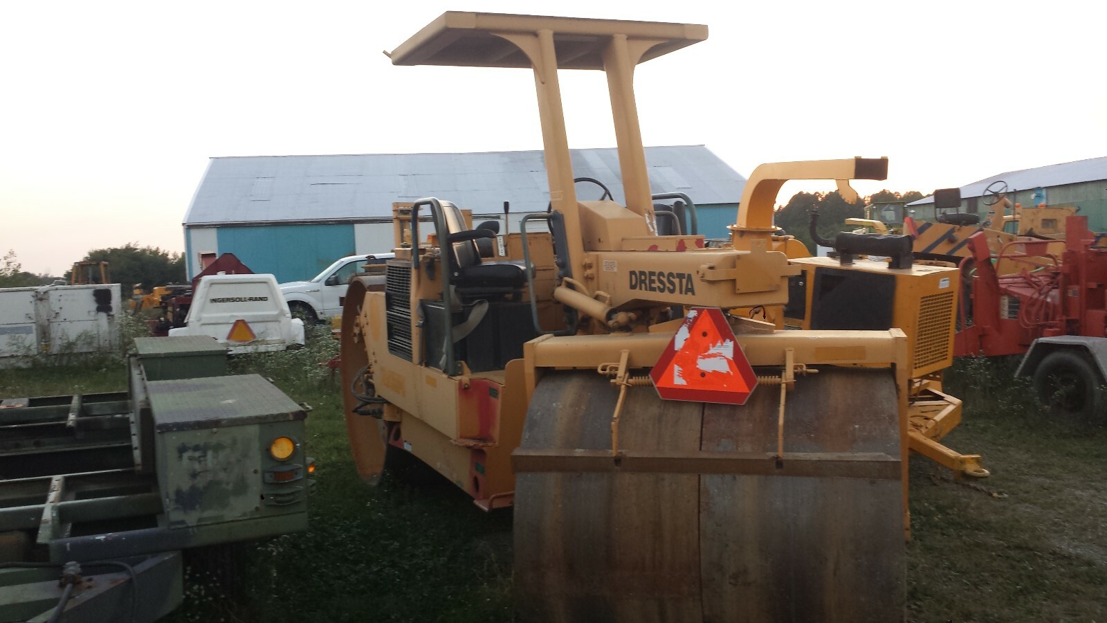 Dresser 712 Asphalt Double Drum Static Roller Cummins Diesel