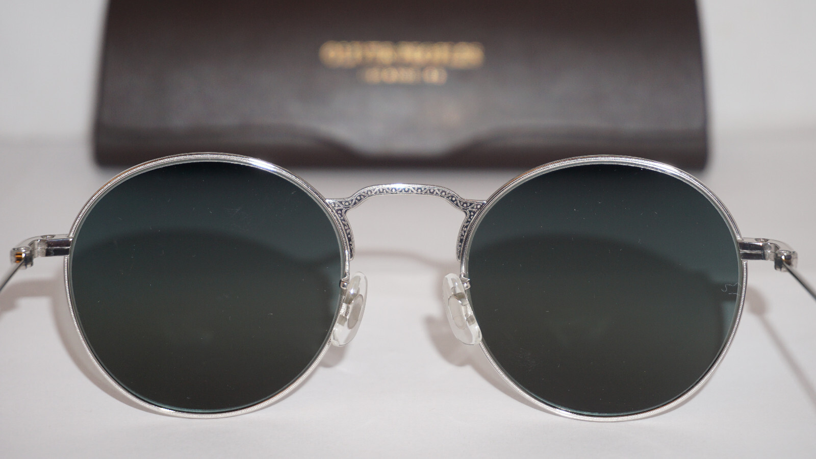 Pre-owned Oliver Peoples Sunglasse Weslie Sun Silver Steel Grad Ov1282st 503641 49 20 145 In Steel Gradient