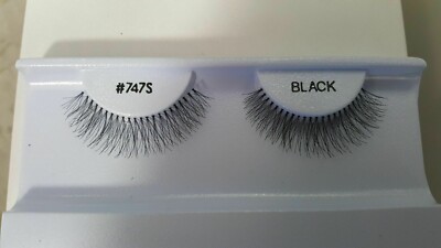 10 Pairs False Eye Lashes Strip Lash #747S ( Short) Black