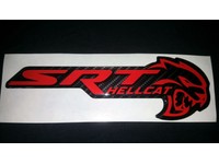 1x OEM Hollow SRT Hellcat Emblem 3D Nameplate Badge for Chrysler SRT Chrome L11