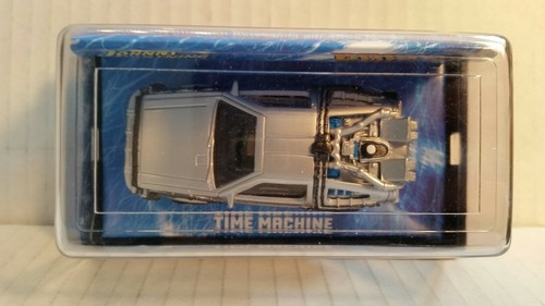 AW-Johnny Lightning-Time Machine-Back to the Future-New in Case-H O Slot Car
