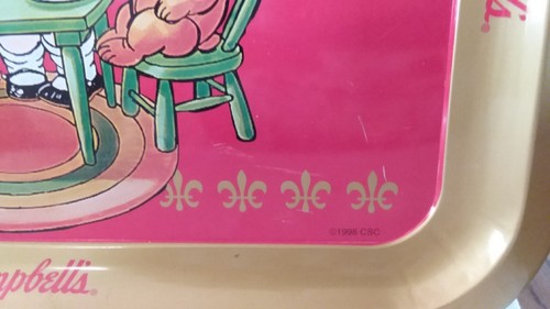 Campbell's Advertising Tin Tray with Bear EUC 14