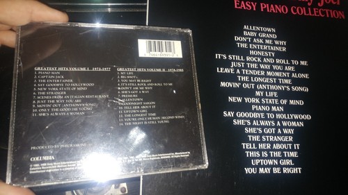 BILLY JOEL EASY PIANO GREATEST HITS & BEST OF VOL 1 + 2 CD LOT free USA shipping