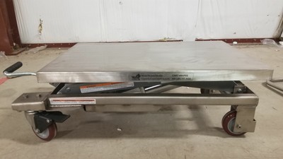 Vestil CART-400-PSS 400 Lb Ld Cap 27-1/2 x 17-5/8 In Platform Scissor Lift Table