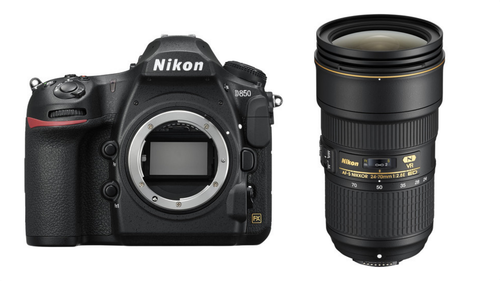 Nikon D850 ＋24-70f/2.8E ED VR ＋50f/1.8G Nikon D850 DSLR Camera with AF-S 24-70mm f/2.8E ED VR Lens