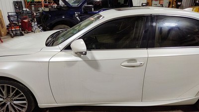 14-15 Lexus IS250 Sedan Front Left Driver Door Shell (Starfire Pearl 077)