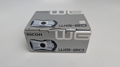 Ricoh WG-20 14MP Digital Waterproof Shockproof Camera 5x Optical White (00137)