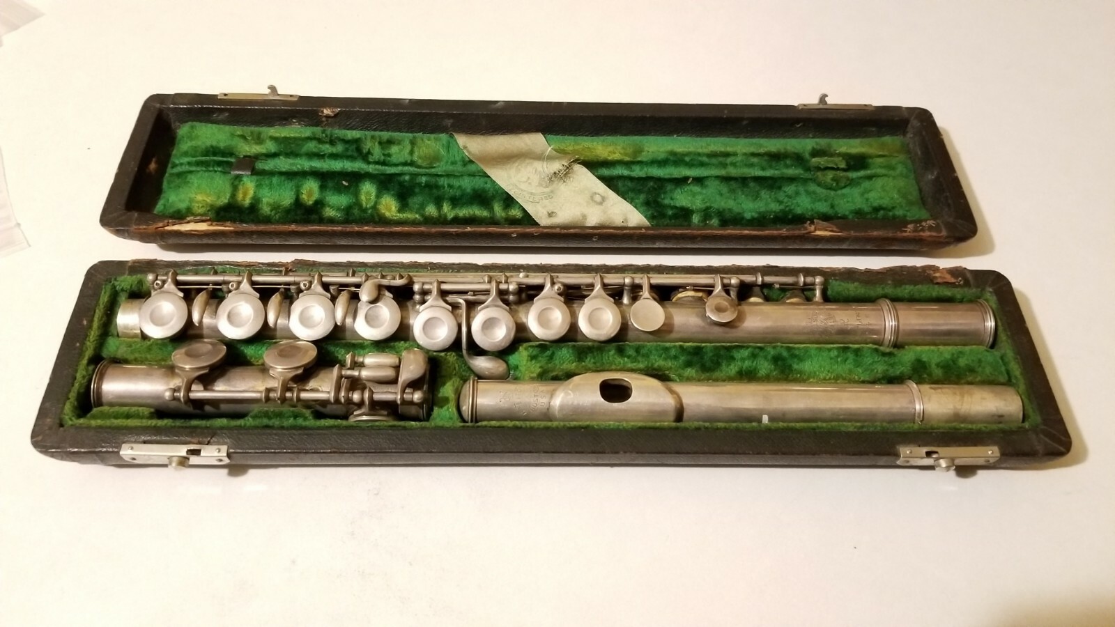 Antique Bettoney Handmade Silver Flute w/ C# Trill Key & C Foot A-440hz in C