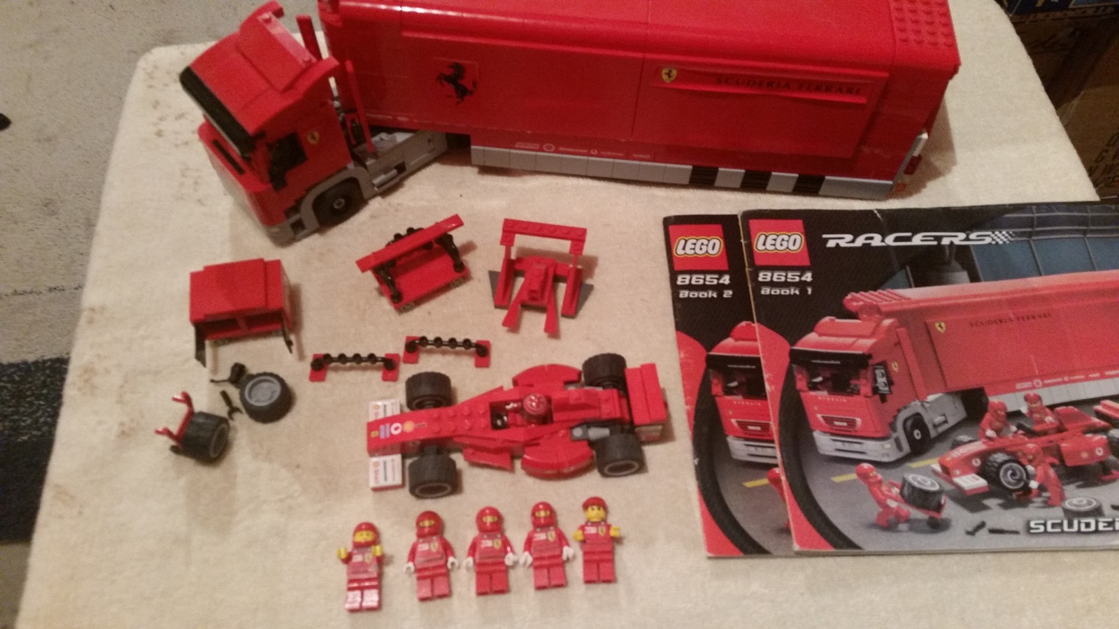 Lego, Ferrari Truck and Formula 1 Car, #8654