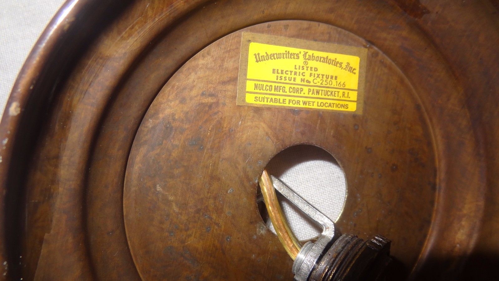 Vintage DHR Holland Pendulum Lantern Light Lamp Brass Nautical Electric 60's