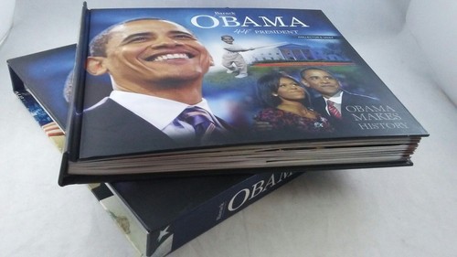 BARACK OBAMA 44TH PRESIDENT COLLECTOR'S VAULT BOOK W SLIPCASE MEMORABILIA Krut