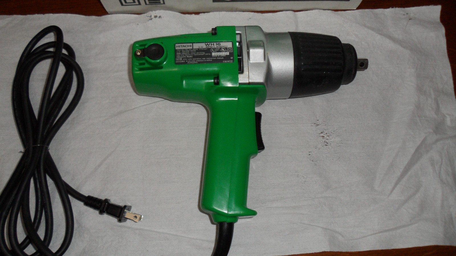 HITACHI WH 16 5/8” IMPACT WRENCH 550W 1700 RPM 1/2