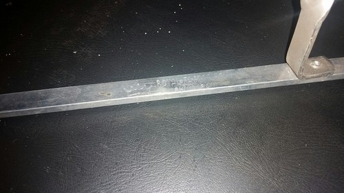 NOS Aluminum Screen Door Grille Letter Initial Push Bar 33 1/2