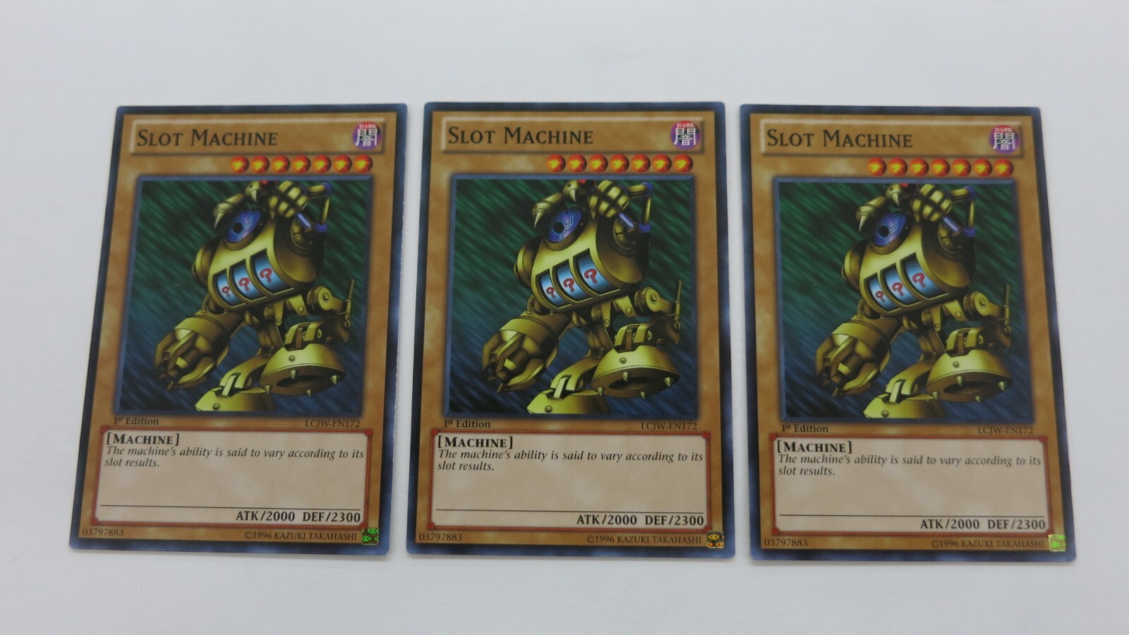 3x SLOT MACHINE PLAYSET MONSTER 1ST EDITION LCJW-EN172