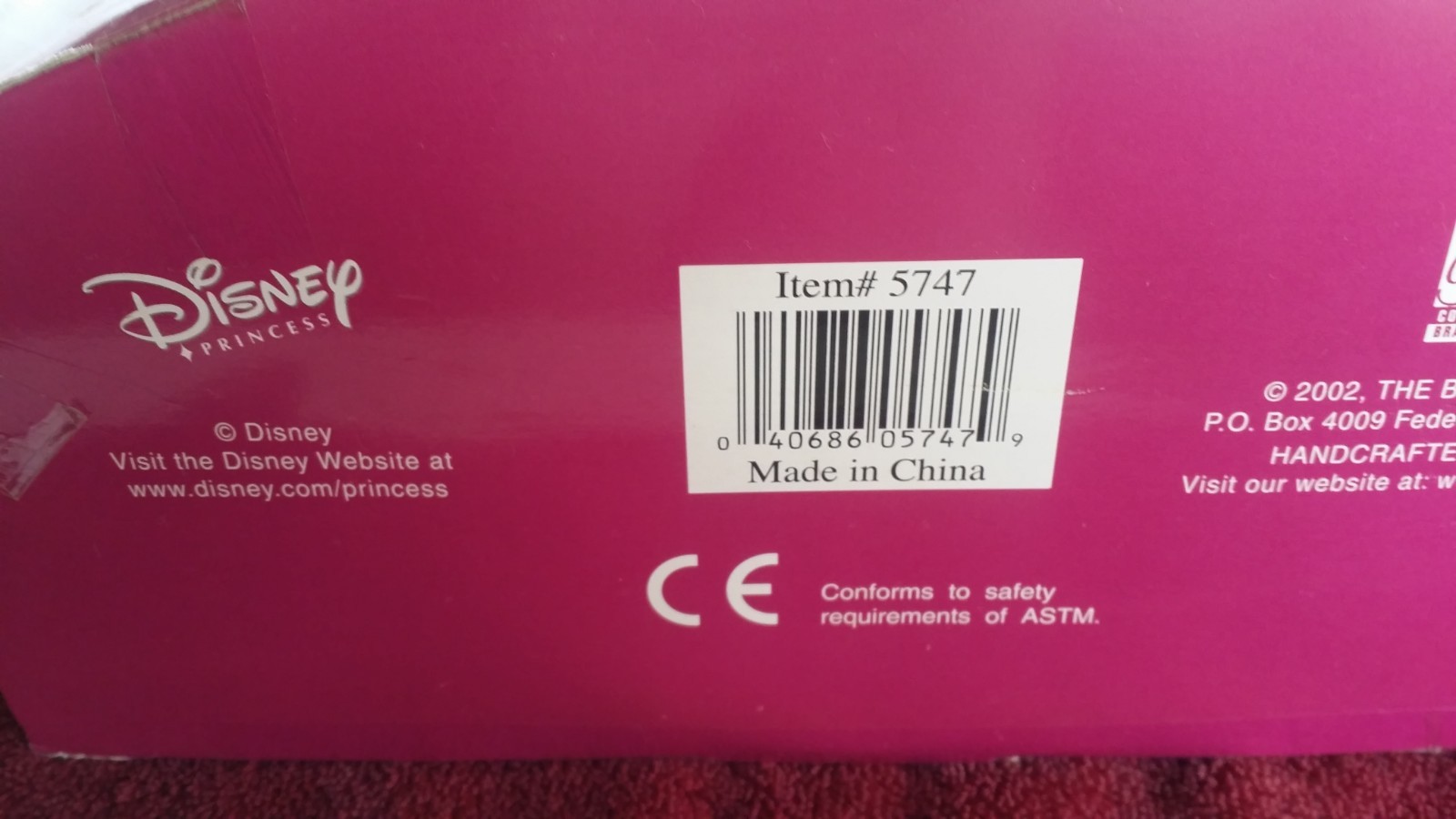 KEEPSAKE 2001 DISNEY'S belle Porcelain Keepsake Doll by BK Collectibles