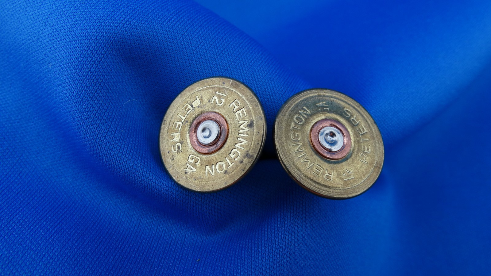 JS2 Vintage Harvey Avedon Remington 12 GA Shell Casing Cufflinks Gold Tone