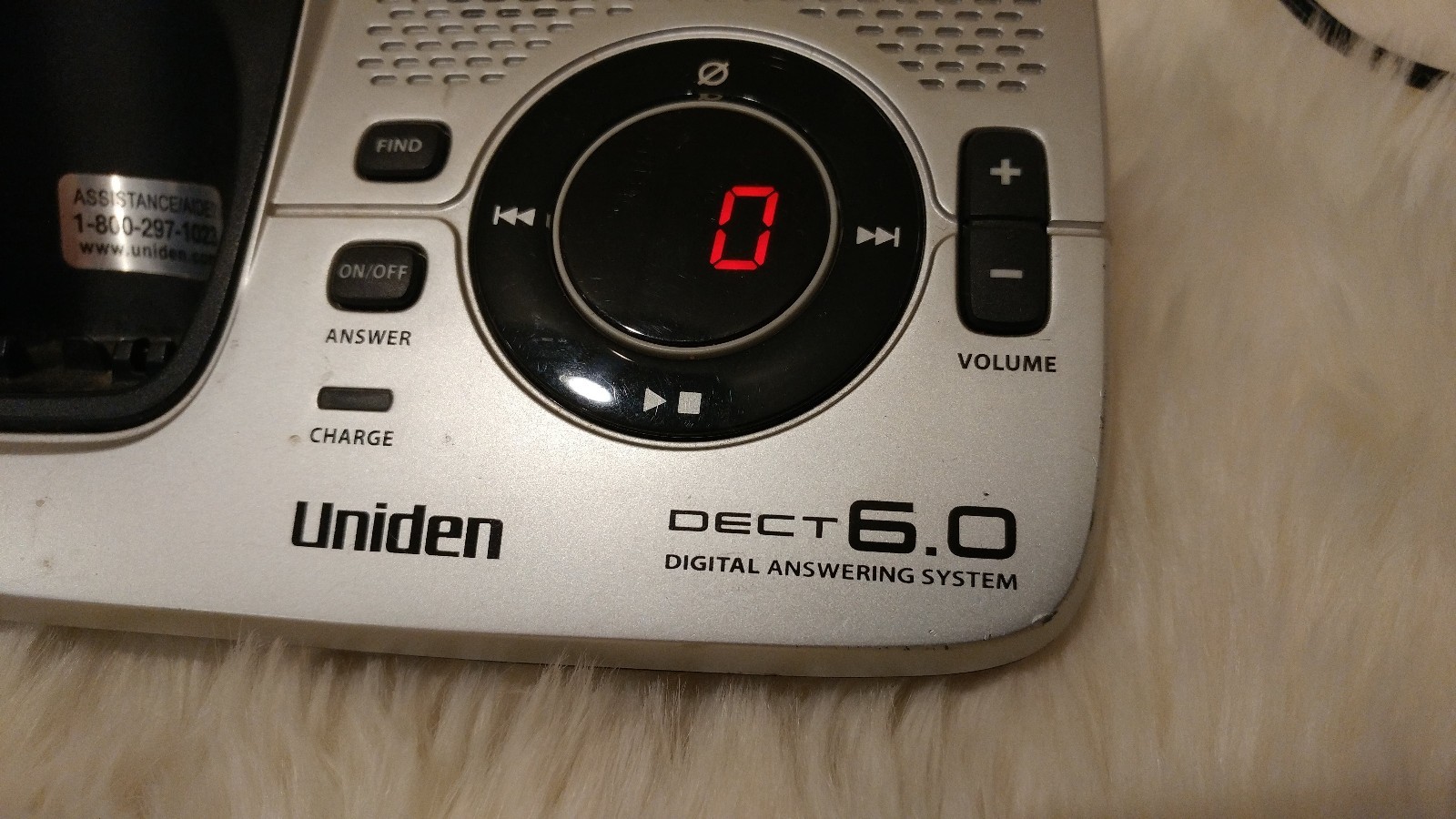 Replacement Uniden Dect 1580 Cordless answering system Base only d1580 D1580