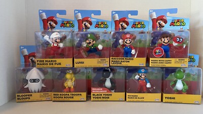 Super Mario Lot Yoshi Mario Luigi Blooper Koopa Jakks Pacific Exclusive NEW Rare
