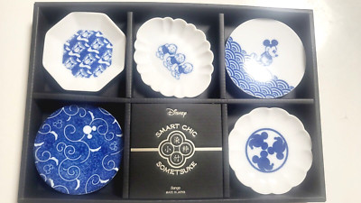 Disney Small Dish Set Sango SMART CHIC SOMETSUKE Mickey Mouse
