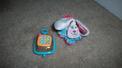 Vintage Smooshees Smuggler WAGS Dog & his Charm Box 1988 Fisher Price Smooshey