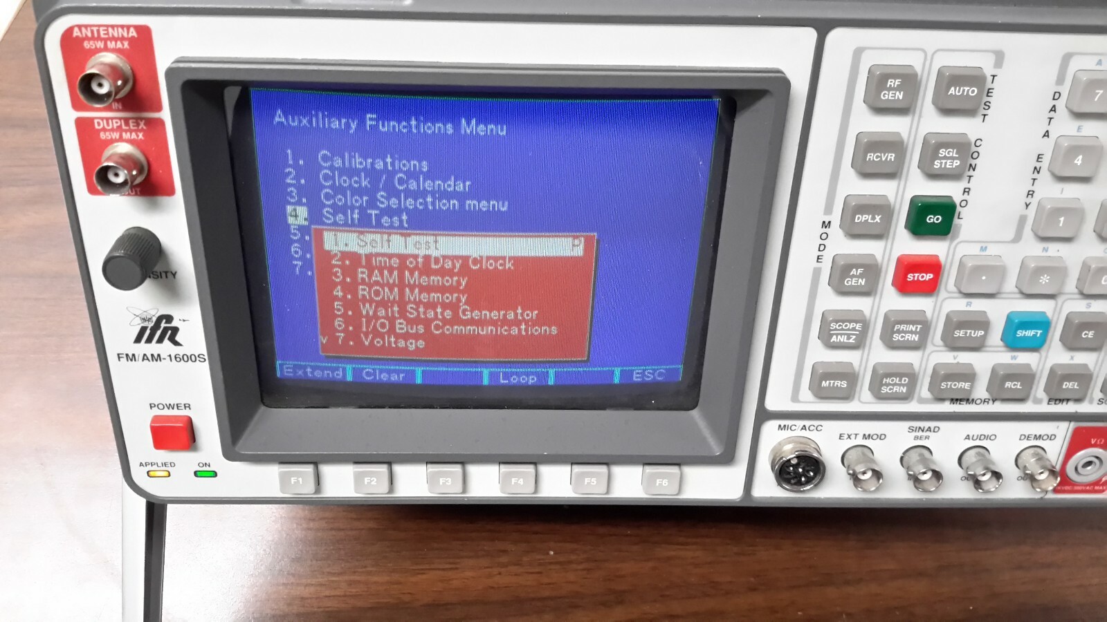 IFR Aeroflex 1600S Service Monitor, Tracking Generator, Spectrum Analyzer