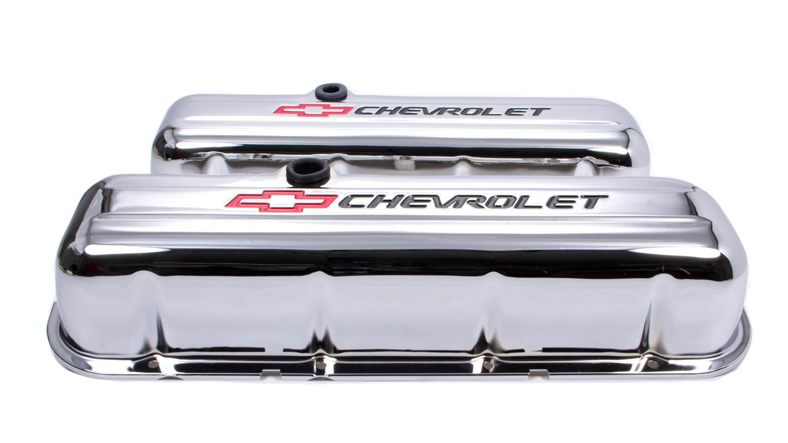 Proform Big Block Chevy (BBC) Chrome Bowtie Valve Covers - Short w/Baffle Proform Big Block Chevy (BBC) Chrome Bowtie Valve Covers - Short w/Baffle
